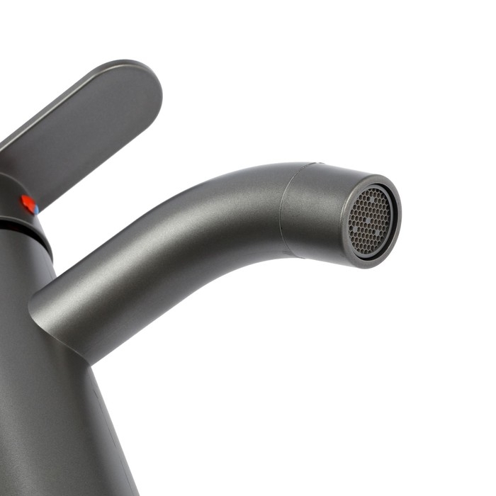 Смеситель для раковины ZEIN Z3652, однорычажный, высота излива 8 см, ABS-пластик, графит Смеситель для раковины ZEIN Z3652, однорычажный, высота излива 8 см, ABS-пластик, графит