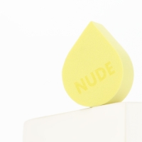 Спонж-капля для нанесения макияжа, увеличивается при намокании, цвет светло-жёлтый, BEAUTY FOX