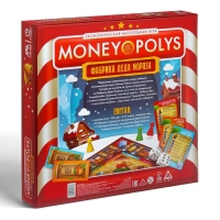 Новогодняя настольная игра &laquo;Новый год: MONEY POLYS. Фабрика Деда Мороза&raquo;, 60 карт, 44 фигурки, 6 фишек, 2 кубика, 10+