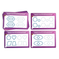 Развивающий набор пиши-стирай &laquo;Учимся писать. Простые фигуры&raquo;, 20 карт