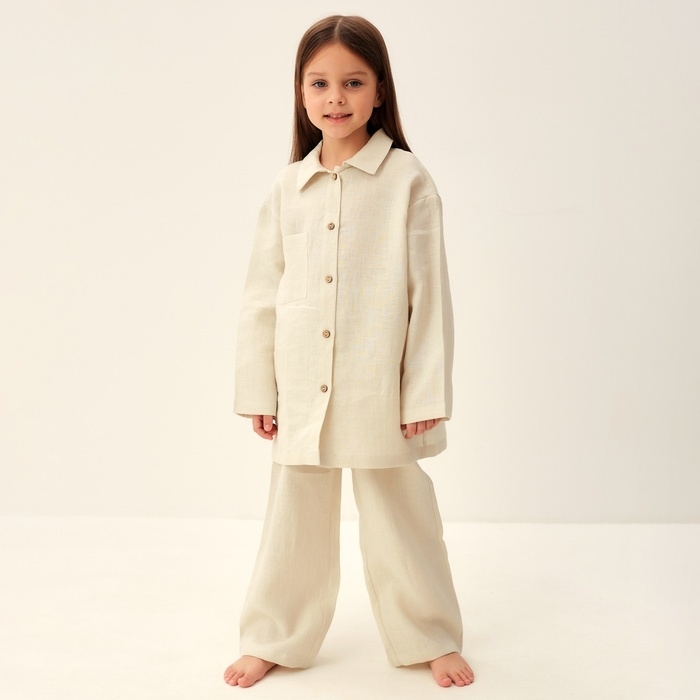 Костюм детский домашний SL HOME р 32 (110-116), молочный