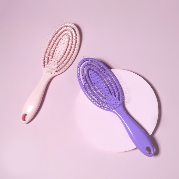 Расчёска массажная, вентилируемая, 7 × 23,5 см, цвет МИКС Расчёска массажная, вентилируемая, 7 × 23,5 см, цвет МИКС