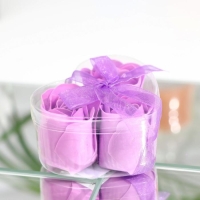 Мыльные розочки, фиолетовые, набор 3 шт. Мыльные розочки, фиолетовые, набор 3 шт.