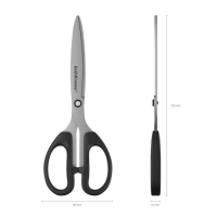 Ножницы ErichKrause Top Model, 21 см, блистер, увеличенная толщина лезвий, чёрные Ножницы ErichKrause Top Model, 21 см, блистер, увеличенная толщина лезвий, чёрные