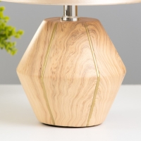 Настольная лампа "Амандин" E14 40Вт бежево-коричневый 23х23х35 см RISALUX