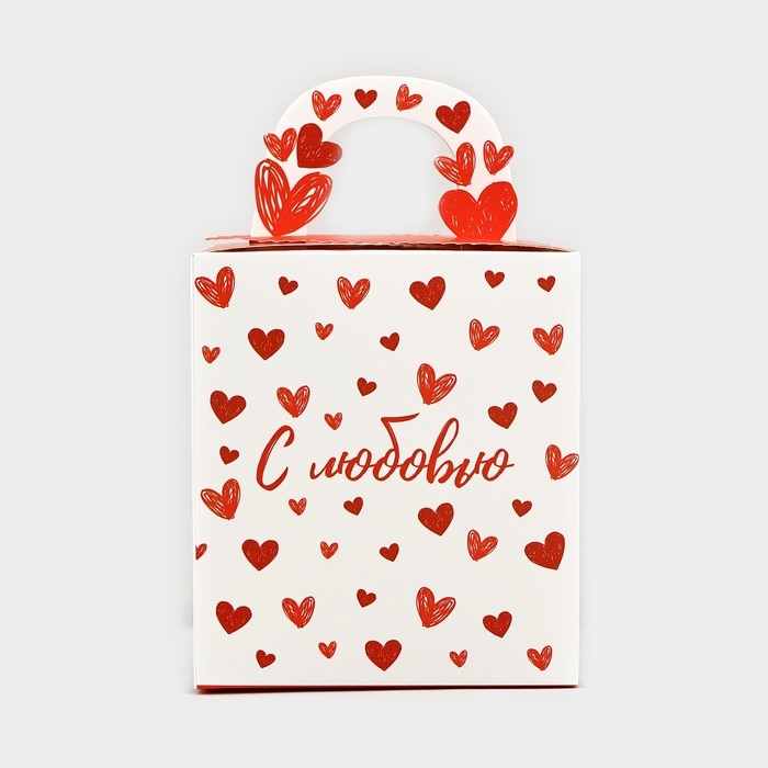 Коробка складная &laquo;С любовью&raquo; 14 х 16 х 14 см