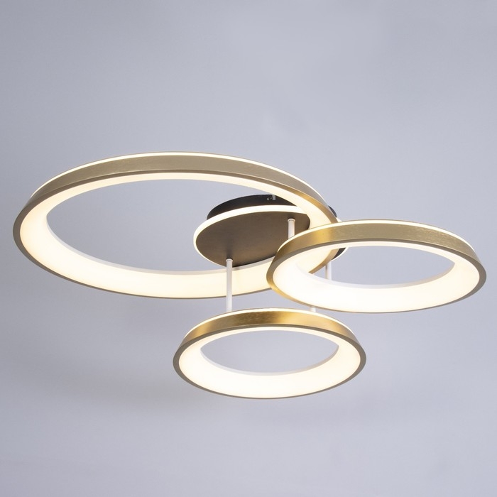 Люстра с ПДУ Люстра с ПДУ "Анелло" 3хLED 3000-6000К 184Вт черно-золотой 85х78х21 см BayerLux