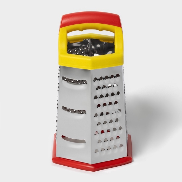 Тёрка шестигранная Доляна &laquo;Деревушка&raquo;, 20&times;10 см, цвет МИКС