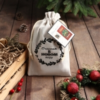 Набор в мешочке Этель "Новогодний венок": полотенце 40х70 см, формочки для запекания - 3 шт. 1064492