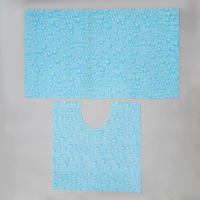 Набор ковриков для ванны и туалета &laquo;Пузыри&raquo;, 2 шт: 50&times;52, 50&times;85 см