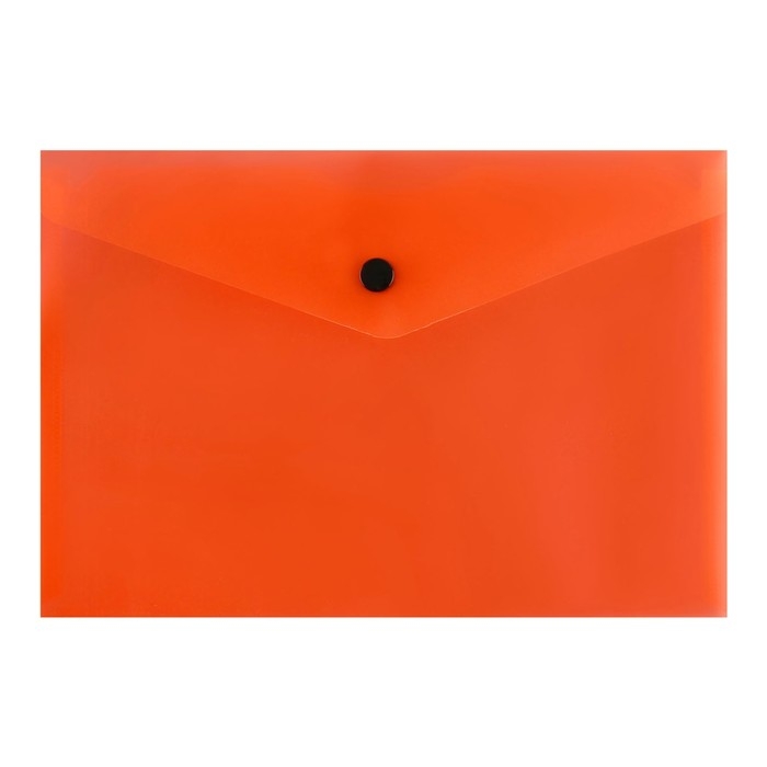 Набор папок-конвертов на кнопке 4 штуки, А5, 150 мкм, Calligrata Neon, полупрозрачные, неоновый микс