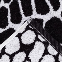 Полотенце махровое Этель ЧБ &laquo;Змея&raquo;, пестроткань, 30х60 см