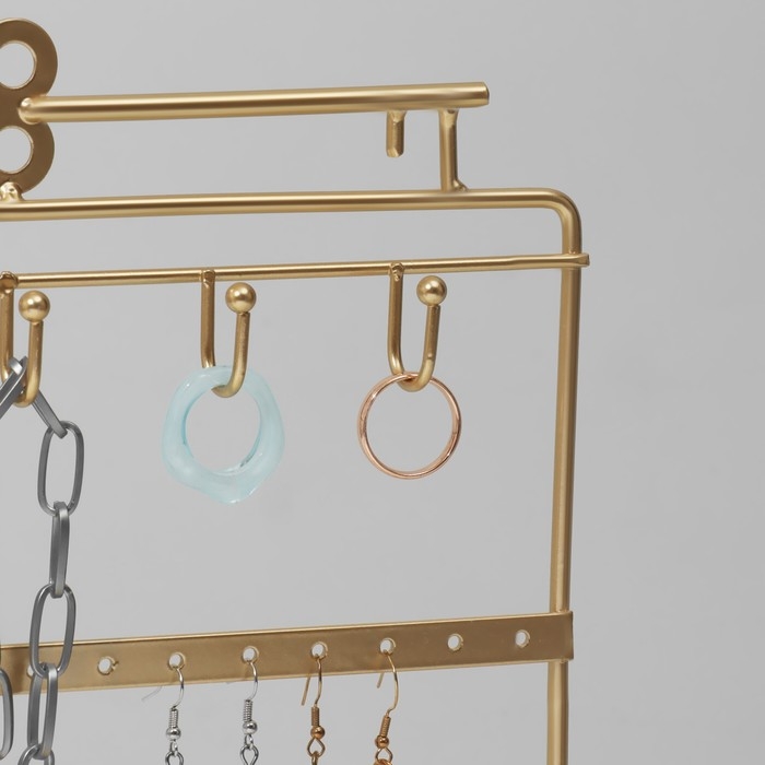 Подставка для украшений &laquo;Ключик&raquo; 20&times;10&times;26, цвет золото