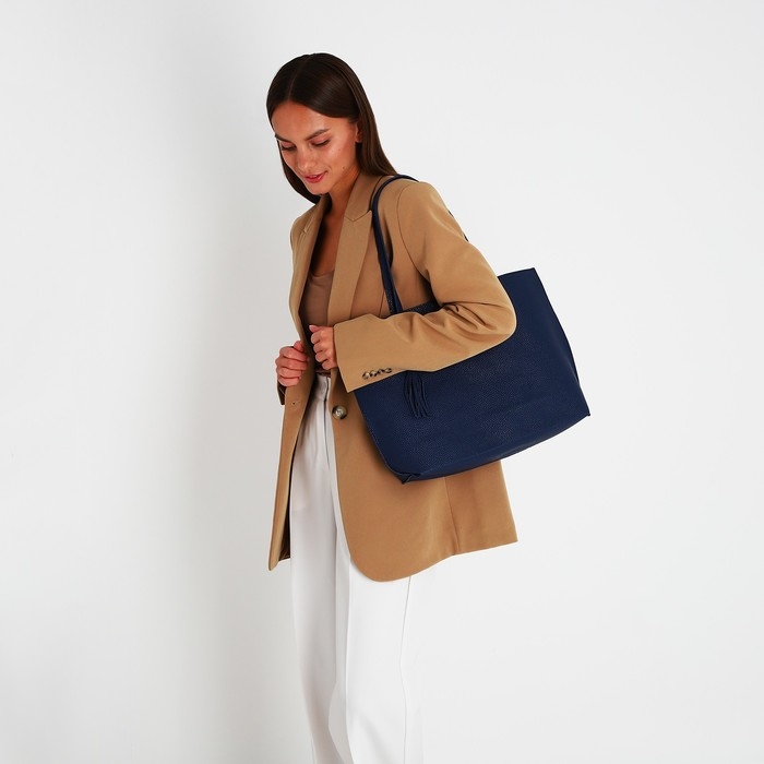 Сумка женская тоут на магните, цвет синий Сумка женская тоут на магните, цвет синий