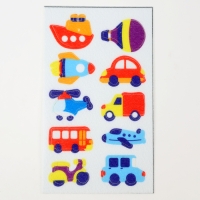 Наклейки из фетра &laquo;Транспорт&raquo;, 11 х 18,5 см, 10 шт