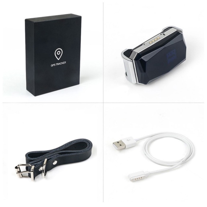 GPS Трекер для животных AK32, с ошейником, точность до 10 м, акб 500 мАч, серебристый GPS Трекер для животных AK32, с ошейником, точность до 10 м, акб 500 мАч, серебристый