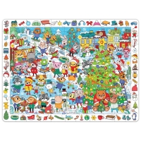 Набор 4 в 1 &laquo;Новогодние поиски&raquo;, 3 книги, пазл 88 деталей