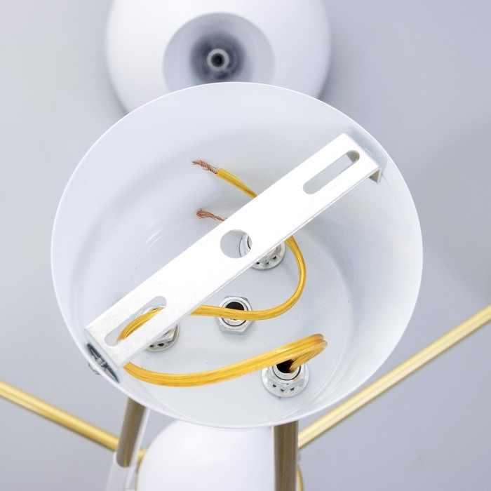 Люстра Люстра "Бастони" 6хЕ14 40Вт бело-золотой 70х70х54 см BayerLux