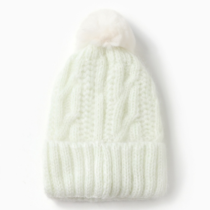 Шапка женская MINAKU, цвет молочный, р-р 56-58