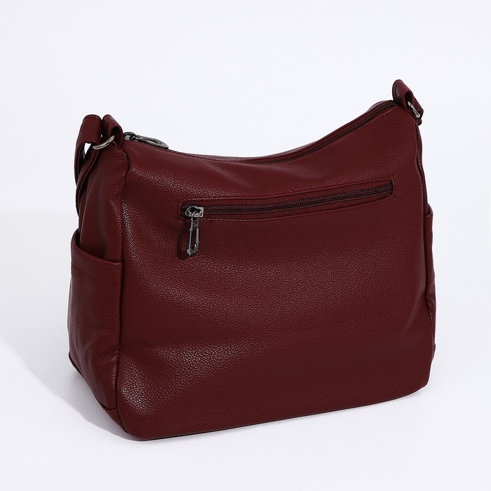 Сумка-мешок на молнии, цвет бордовый Сумка-мешок на молнии, цвет бордовый