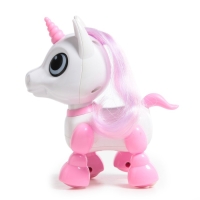 Робот единорог «Питомец» IQ BOT, интерактивный: с записью звуков, реагирует на хлопки, звук, свет, на батарейках, розовый Робот единорог «Питомец» IQ BOT, интерактивный: с записью звуков, реагирует на хлопки, звук, свет, на батарейках, розовый