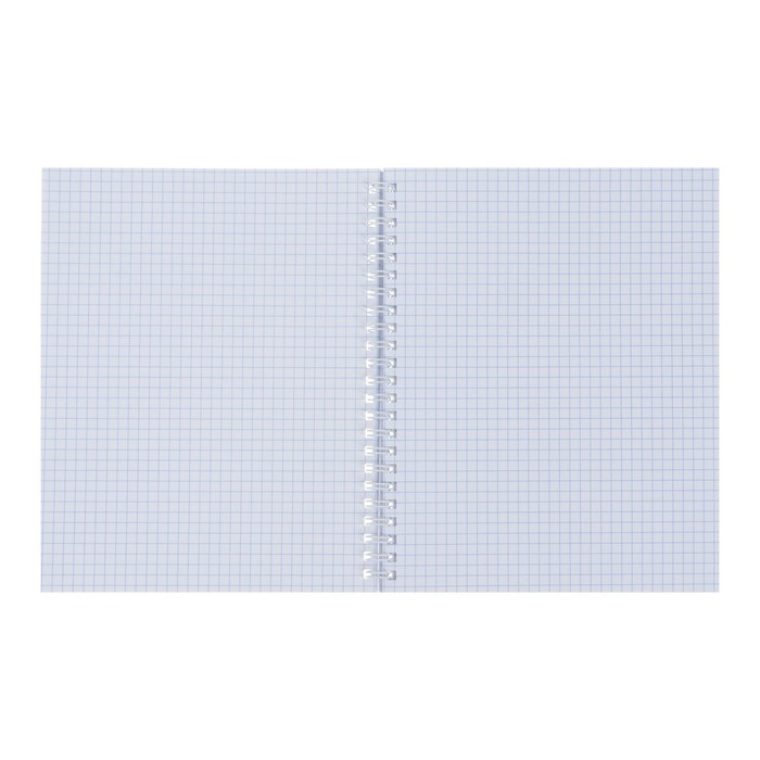 Тетрадь 96 листов в клетку на гребне Тетрадь 96 листов в клетку на гребне "Фиолетовая. METALLIC", обложка бумвинил, блок офсет