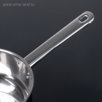 Ковш из нержавеющей стали &laquo;Гретель&raquo;, 1,75 л, 17&times;9 см, металлическая ручка, цвет серебряный