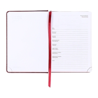 Ежедневник датированный 2025 B6 168 листов, deVENTE. Wild, твердая обложка кожзам с поролоном, перфорация, ляссе, блок 70, бордо Ежедневник датированный 2025 B6 168 листов, deVENTE. Wild, твердая обложка кожзам с поролоном, перфорация, ляссе, блок 70, бордо