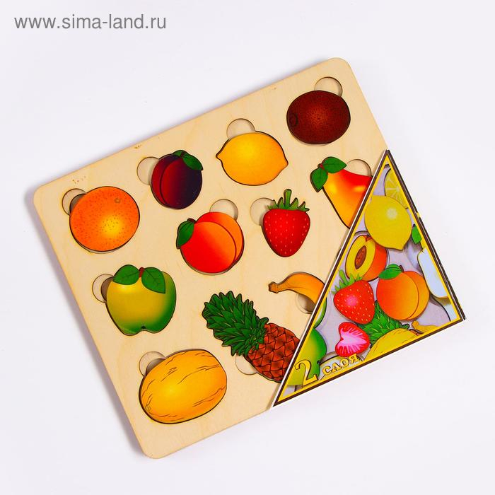 Развивающая доска &laquo;Большие фрукты&raquo;, 2 слоя