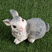 Садовая фигура "Зайка игрун" 14х7х11см /// МИКС Садовая фигура "Зайка игрун" 14х7х11см /// МИКС