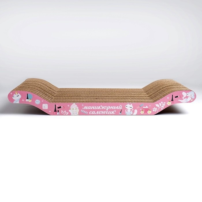 Когтеточка из картона &laquo;Маникюрный салончик&raquo;, 45 &times; 20 &times; 3 см