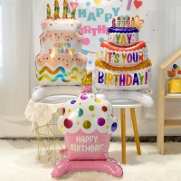 Шар фольгированный 34" &laquo;Пироженка на подставке&raquo;