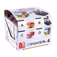 Конструктор &laquo;Городской транспорт&raquo;, 59 деталей, 4 вида, МИКС