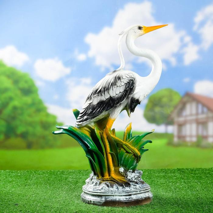 Садовая фигура Садовая фигура "Цапля средняя" 30х25х52см