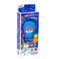 Музыкальный телефон &laquo;С Новым годом!&raquo;, звук, свет, цвет синий