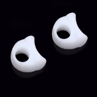 Корректоры - разделители для больших пальцев, силиконовые, 3 &times; 3,5 см, пара, цвет белый