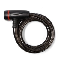 Замок навесной велосипедный LOCKLAND, 12х1000 мм, перфорированный ключ с пластиковой ручкой Замок навесной велосипедный LOCKLAND, 12х1000 мм, перфорированный ключ с пластиковой ручкой