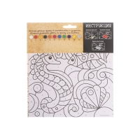 Фреска песком "Морской дуэт" + 9 цветов песка по 4 гр, блёстки, стека Фреска песком "Морской дуэт" + 9 цветов песка по 4 гр, блёстки, стека