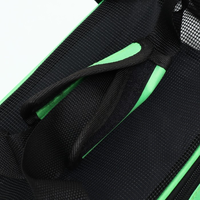 Сумка-переноска сетчатая, 43 х 21 х 30 см, зелёная
