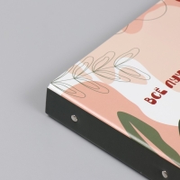 Фотоальбом 25 листов (наклейки+кольца) "Абстракция. Всё лучшее внутри" 19х27х3 см