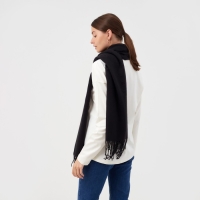 Палантин женский MINAKU однотонный цв. черный, размер 68*180 см Палантин женский MINAKU однотонный цв. черный, размер 68*180 см