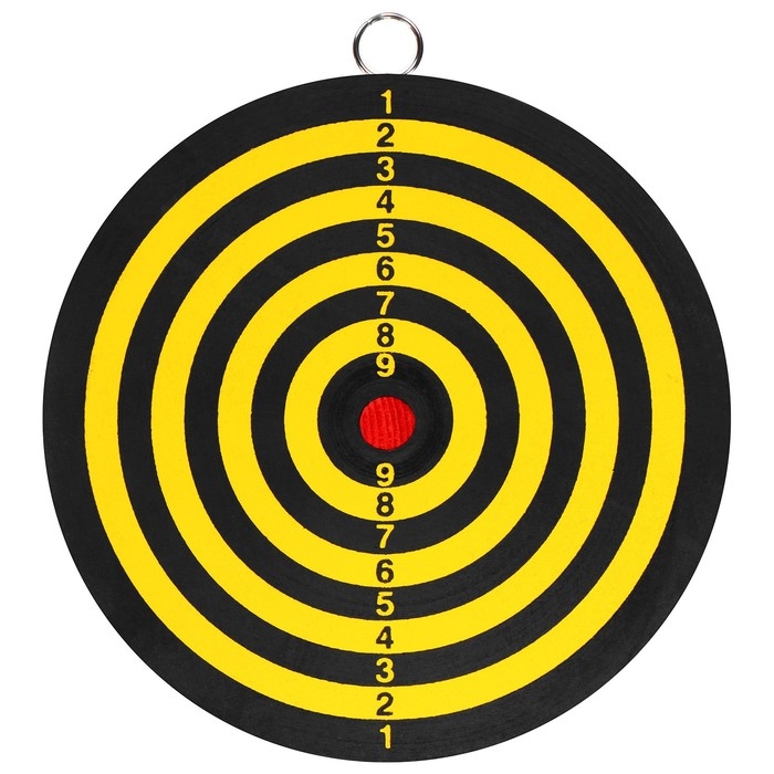 Дартс, мишень диаметром 15 см, 2 дротика Дартс, мишень диаметром 15 см, 2 дротика