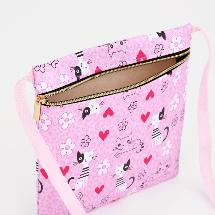 Сумка детская для девочки на молнии, цвет розовый Сумка детская для девочки на молнии, цвет розовый