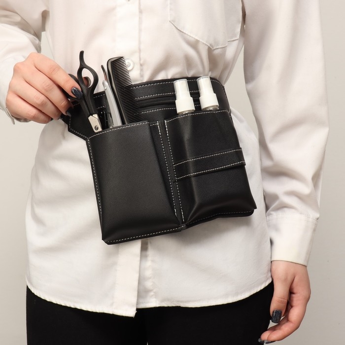 Сумка для мастера, 28 &times; 19,5 см, 2 кармана, 1 отдел, цвет чёрный