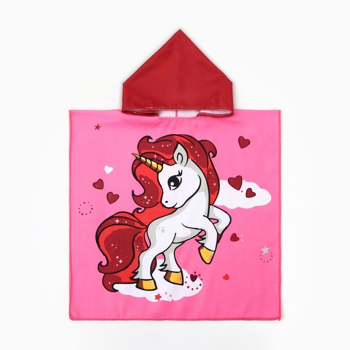 Полотенце-пончо детское LoveLife Полотенце-пончо детское LoveLife "Пони" 60х120 см, 100% пэ, 230 г/м2