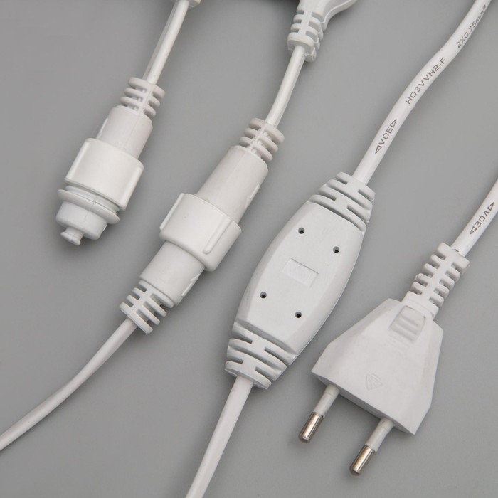 Гирлянда &laquo;Занавес&raquo; 2 &times; 3 м, IP44, УМС, белая нить, 760 LED, свечение белое, мерцание, 220 В