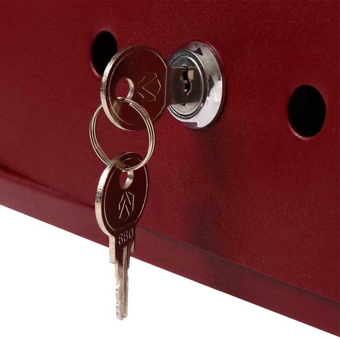 Ящик почтовый с замком, вертикальный, «Домик», вишнёвый Ящик почтовый с замком, вертикальный, «Домик», вишнёвый