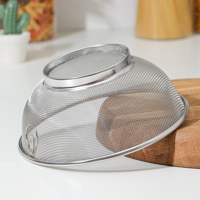 Сито для просеивания Magistro Dorial, d=20 см, 304 сталь, цвет серебристый Сито для просеивания Magistro Dorial, d=20 см, 304 сталь, цвет серебристый
