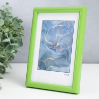 Фоторамка пластик "Радуга" 10х15 см, салатовый Фоторамка пластик "Радуга" 10х15 см, салатовый