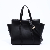 Сумка женская тоут на молнии, цвет чёрный Сумка женская тоут на молнии, цвет чёрный